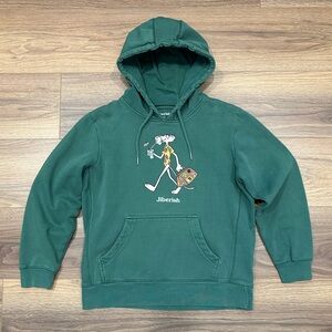 Jiberish Pink Panther Hoodie in Green Size Medium